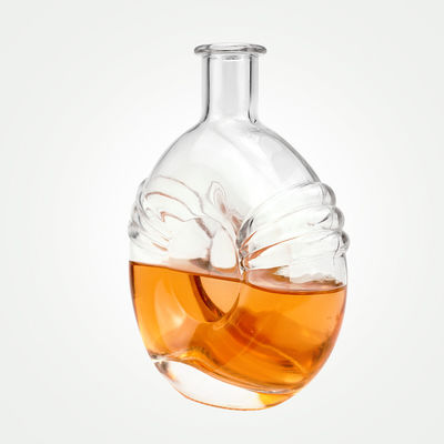 500ml 700ml garrafa de vidro transparente com rolha de rolha para brandy aceitável OEM/ODM exclusivo