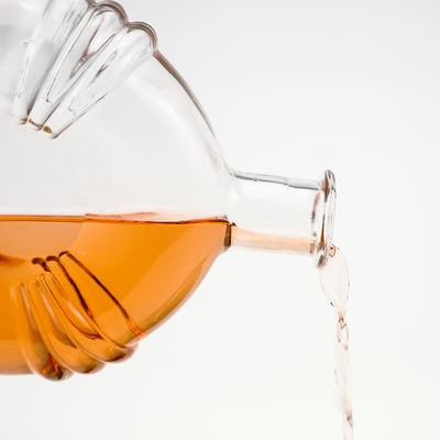 500ml 700ml garrafa de vidro transparente com rolha de rolha para brandy aceitável OEM/ODM exclusivo
