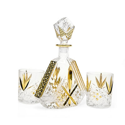 Garrafas de brandy de vidro de 650 ml/700 ml/750 ml com capacidade e cortiça de vidro