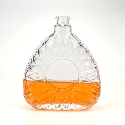 Logotipo do cliente aceitável 750 ml 75 cl garrafa de vidro transparente para bebidas alcoólicas e bebidas