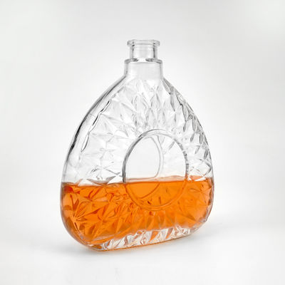 Logotipo do cliente aceitável 750 ml 75 cl garrafa de vidro transparente para bebidas alcoólicas e bebidas