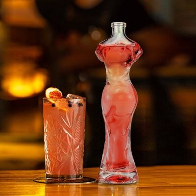 150 ml 500 ml corpo em forma de mulher licor gin vodka bebidas alcoólicas garrafa vidro com cortiça