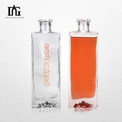OEM/ODM Aceitável garrafa de vidro quadrada de 500 ml para bebidas bebidas alcoólicas