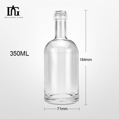 Garrafas de vidro de álcool Espiritualidade Vodka Garrafa de licor 350ml 700ml 750ml Nordic Transparente