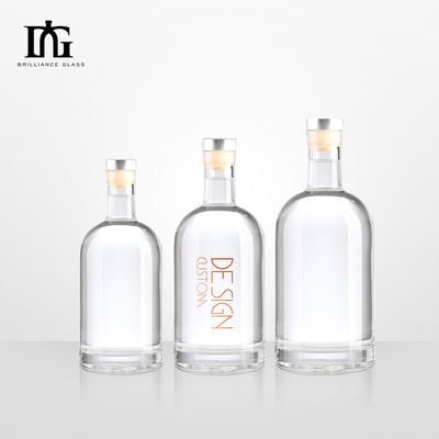 Garrafas de vidro de álcool Espiritualidade Vodka Garrafa de licor 350ml 700ml 750ml Nordic Transparente