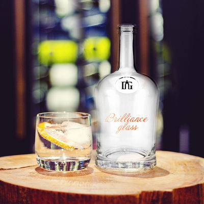700 ml Garrafa de gin de vidro com tampa de rolha de cortiça Claridade Whiskey Rum Spirits Vodka Garrafa
