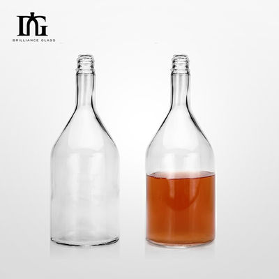 Fota de vidro de etiqueta personalizada para uísque Juniper Vodka 750ml 1000ml 1750ml Capacidade feita