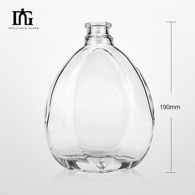 Envio rápido de várias garrafas de vidro para bebidas alcoólicas Vodka Whiskey Brandy Gin e Rum