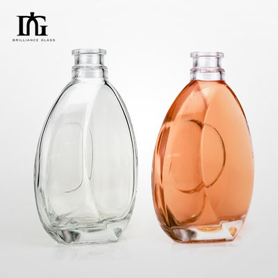 Envio rápido de várias garrafas de vidro para bebidas alcoólicas Vodka Whiskey Brandy Gin e Rum