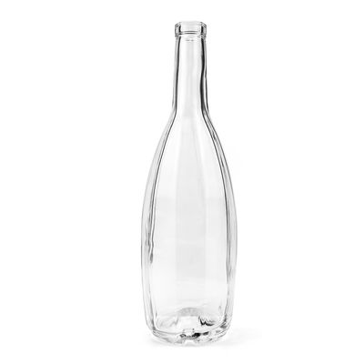 750 ml de vinho tinto esguio Brandy garrafa de vinho de rum de tamanho perfeito para os amantes do café
