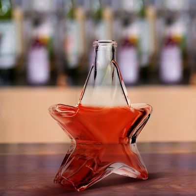 Garrafa de vidro para rum, uísque, vodka, 200 ml de capacidade