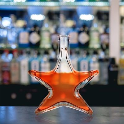 Garrafa de vidro para rum, uísque, vodka, 200 ml de capacidade