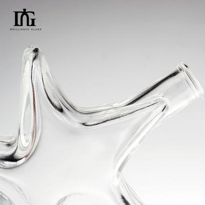 Garrafa de vidro para rum, uísque, vodka, 200 ml de capacidade