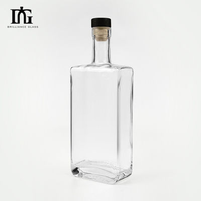 Garrafa de vidro gravada para personalização 700ml Gin Rum Vazio 700ml 750ml Vodka Whiskey Brandy