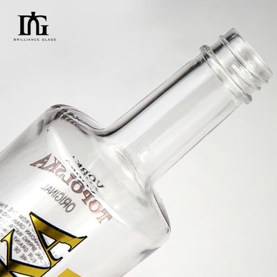Garrafa de vidro Super Flint Custom 750ml para Impressão de Gin Vodka Rum Whisky Brandy