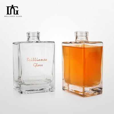 500 ml de garrafa de vidro transparente para licores e bebidas