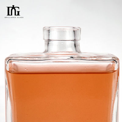 500 ml de garrafa de vidro transparente para licores e bebidas