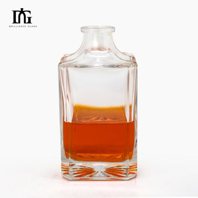 200 ml 350 ml 500 ml 700 ml 1000 ml Garrafa de vidro gravado para garrafa de tequila de luxo
