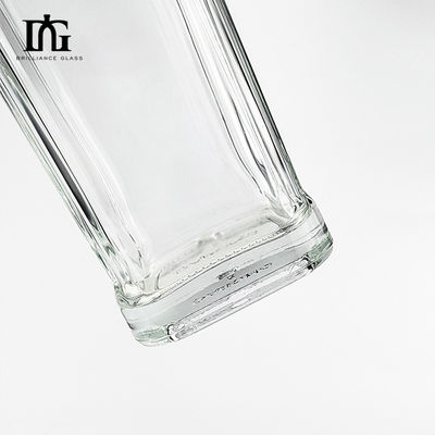 Garrafa Superior de Whiskey de 700 ml feita de vidro extra de pedra com impressão de decal gravado