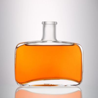 360 ml garrafa transparente clara e vazia para vinhos e bebidas alcoólicas