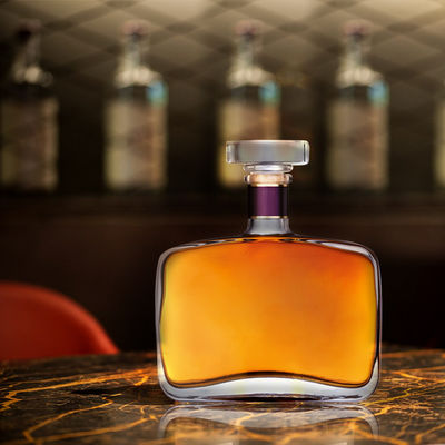360 ml garrafa transparente clara e vazia para vinhos e bebidas alcoólicas