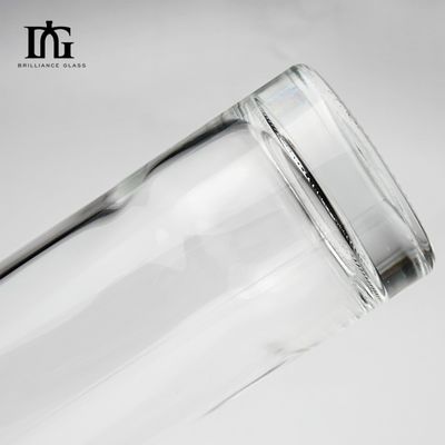 Logotipo do cliente aceitável garrafa de vidro personalizada para vodka gin rum e licor 750ml