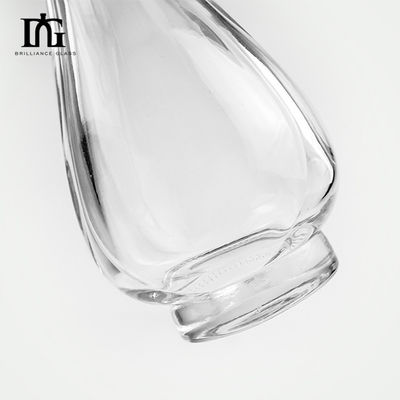 Garrafa de vinho de vidro 750 ml com Pirâmide de luxo de cristal e selo de cortiça