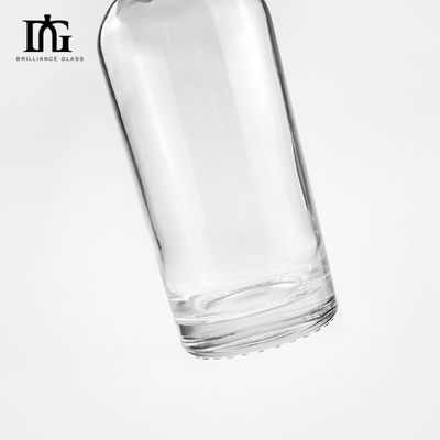 Collar de vidro 500ml 700ml 750ml Whiskey Brandy garrafa vazia com rolha e tampa de parafuso