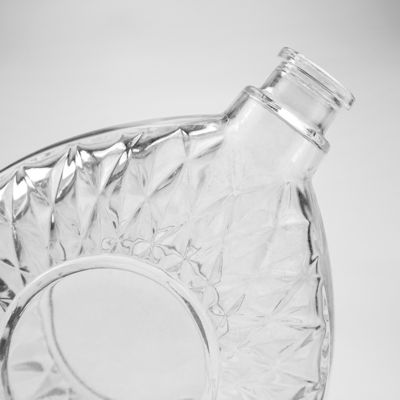 Bebidas Industriais Garrafa de vidro de 500 ml para uísque limpo e durável