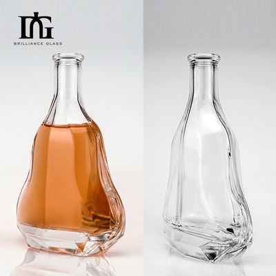 Garrafa de vidro de 500 ml/1000 ml para guitarra, uísque, brandy e bebidas