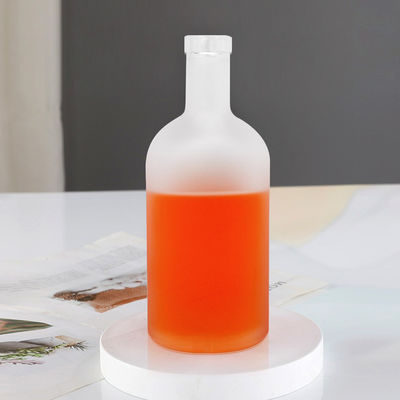 Garrafa de vidro de 700 ml com rótulo personalizado