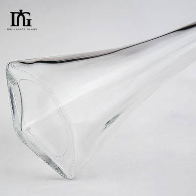50cl OEM/ODM Super Flint Jersey garrafa de vidro transparente de licor com rolha e tampa de parafuso