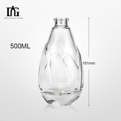Vôdica Vazia Tequila Rum Liquor Mini garrafas de vinho para licores Material de base Vidro