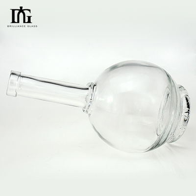 Material de vidro de colar 500ml garrafa de uísque de rum com impressão de tela personalizada e mais