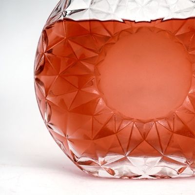 Conjunto de vinhos cristalinos únicos Garrafa de uísque 500ml 700ml 750ml para água mineral