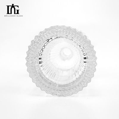 Garrafa de difusor de vidro de faixa transparente gravada de 250 ml para perfume e aromaterapia