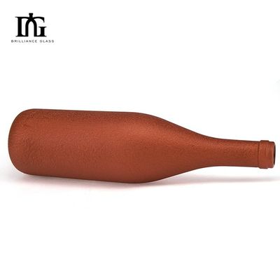 500 ml 700 ml 750 ml garrafa de vidro redonda para vinho licoroso uísque feito de material de pedra