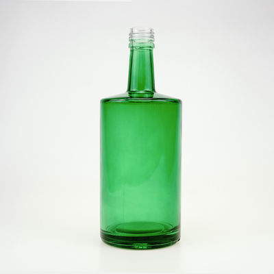 Super Flint Flat Shoulder Glass Bottle para Licores e Bebidas Custom 500ml 750ml