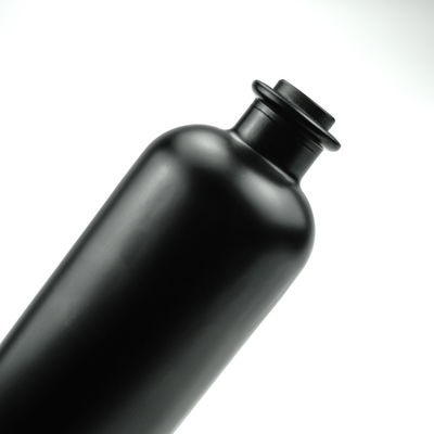 750 ml garrafa de vidro redonda clara com rolha de cortiça para Brandy Gin Rum Vodka Tequila Liquor