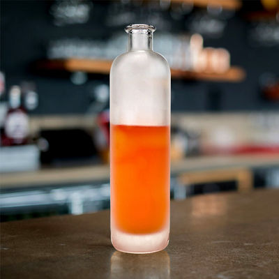 Garrafa de base pesada para bebidas e bebidas 500 ml Garrafas de vinho gelado extra de vidro de pedra
