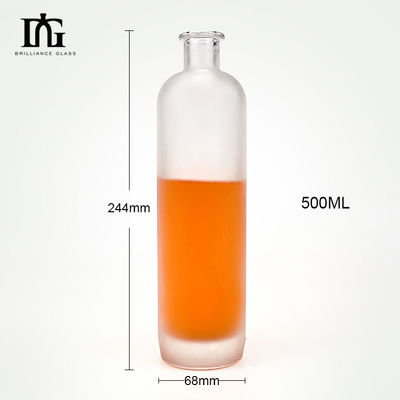 Garrafa de base pesada para bebidas e bebidas 500 ml Garrafas de vinho gelado extra de vidro de pedra