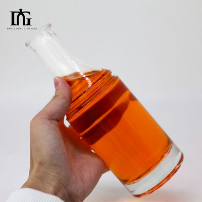 Garrafa de vidro com rolha de cortiça e capacidade de 250 ml/350 ml/500 ml/550 ml/650 ml/700 ml/750 ml