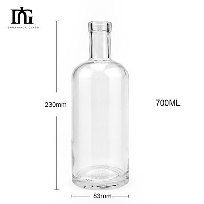 Tequila Desenho Único 700ml 1000ml Matte Black Olive Oil Garrafas de vidro com rolha