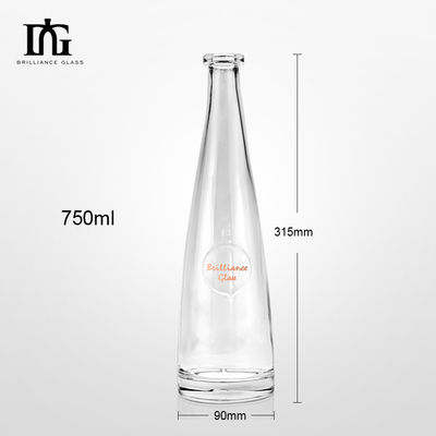 Bottle de vidro para vodka e uísque 500ml 700ml 750ml Capacidade