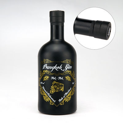 Garrafa de vidro de vodka de Bordeaux personalizada de 500 ml com manuseio de superfície de pintura