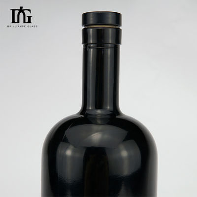 Garrafa de vidro de vodka de Bordeaux personalizada de 500 ml com manuseio de superfície de pintura