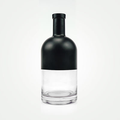 Material do colarinho Garrafa de gin de vidro 500 ml Garrafa de vodka de 750 ml
