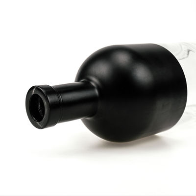 Material do colarinho Garrafa de gin de vidro 500 ml Garrafa de vodka de 750 ml
