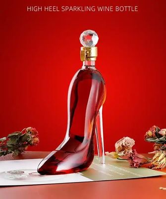 Forma de sapato de salto alto Único 500ml 750ml Capacidade Whiskey Vinho tinto Vodka Garrafa de vidro