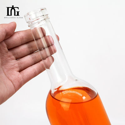 500 ml 750 ml 1000 ml garrafa de vinho de vidro Whiskey com cortiça estampagem a quente e galvanizado